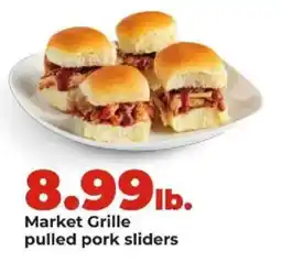 Hy-Vee Market Grille pulled pork sliders offer