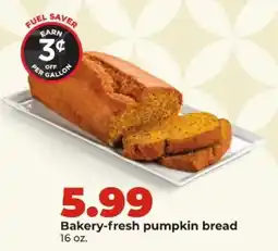 Hy-Vee Bakery-fresh pumpkin bread offer