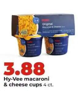 Hy-Vee Hy-Vee macaroni & cheese cups offer