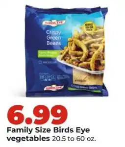 Hy-Vee Family Size Birds Eye vegetables offer