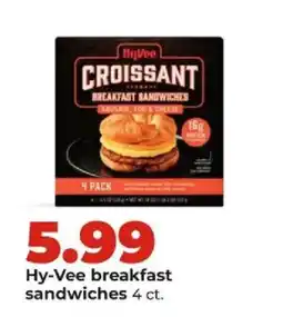 Hy-Vee Hy-Vee croissant breakfast sandwiches offer