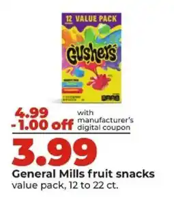 Hy-Vee General Mills fruit snacks offer