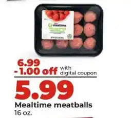 Hy-Vee Mealttime meatballs offer