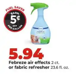 Hy-Vee Febreze air effects offer