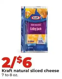 Hy-Vee Kraft natural sliced cheese offer