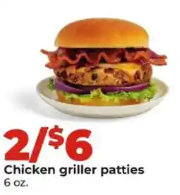 Hy-Vee Chicken griller patties offer