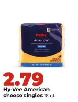 Hy-Vee Hy-Vee American cheese singles offer