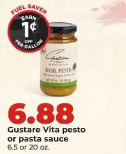 Hy-Vee Gustare Vita pesto or pasta sauce offer