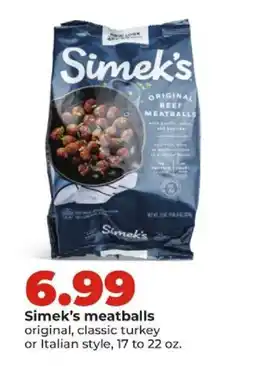 Hy-Vee Simek's meatballs offer