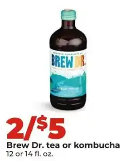 Hy-Vee Brew Dr. tea or kombucha offer