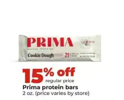 Hy-Vee Prima protein bars offer