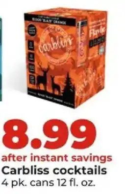 Hy-Vee Carbliss cocktails offer