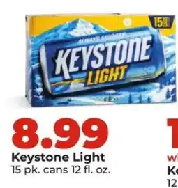 Hy-Vee Keystone Light offer