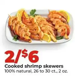 Hy-Vee Cooked shrimp skewers offer