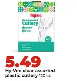 Hy-Vee Hy-Vee clear assorted plastic cutlery offer