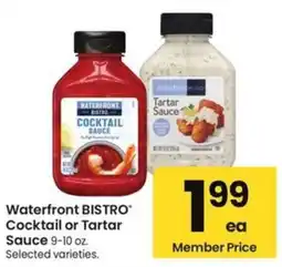 Albertsons Waterfront Bistro Cocktail or Tartar Sauce offer