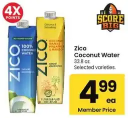 Albertsons Zico Coconut Water offer