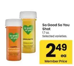 Albertsons So Good So You Shot offer
