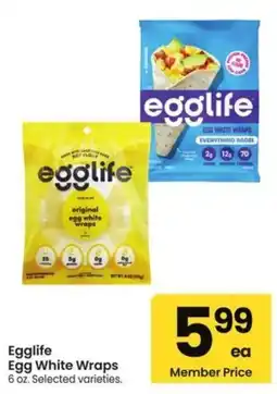 Albertsons Egglife Egg White Wraps offer