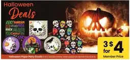 Albertsons Halloween Paper Party Goods offer