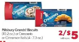 Family Fare Pillsbury Grands! Biscuits or Crescents or Cinnamon Rolls offer