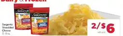 Family Fare Sargento shredded cheese offer