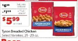 Family Fare Tyson Breaded Chicken offer