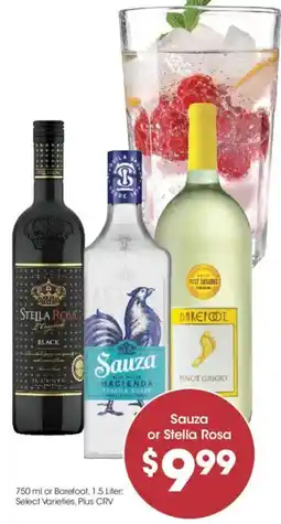Food 4 Less Sauza or Stella Rosa offer