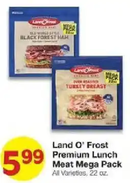 United Supermarkets Land O' Frost Premium Lunch Meat Mega Pack offer