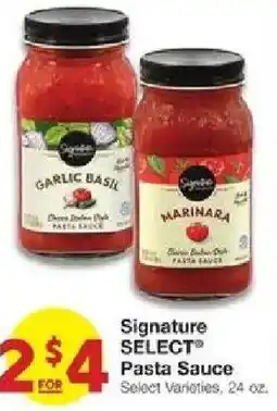 United Supermarkets Signature Select Pasta Sauce offer