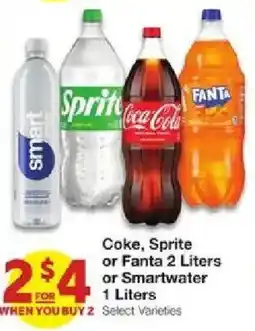United Supermarkets Coke, Sprite or Fanta or Smartwater offer