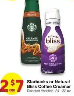 United Supermarkets Starbucks or Natural Bliss Coffee Creamer offer