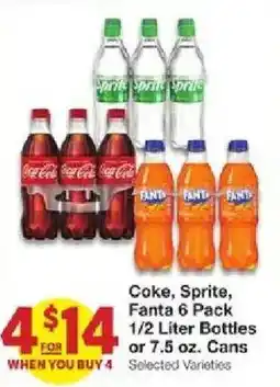 United Supermarkets Coke, Sprite, Fanta 6 Pack offer