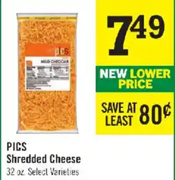 Price Chopper Pigs Shredded Cheese offer