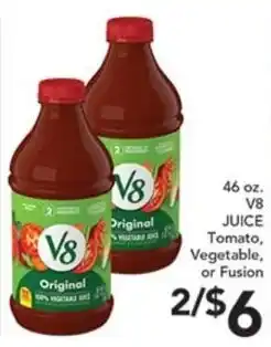 Pete's Fresh Market V8 juice offer