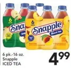 Pete's Fresh Market Snapple Iced Tea offer