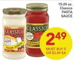 Pete's Fresh Market Classico creamy alfredo pasta sauce offer