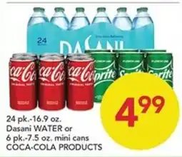 Pete's Fresh Market Dasani water or coca-cola products offer