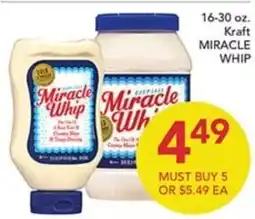 Pete's Fresh Market Kraft miracle whip offer