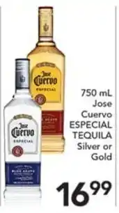 Pete's Fresh Market Jose Cuervo Especial Tequila Silver or Gold offer