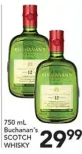 Pete's Fresh Market Buchanan's scotch whisky offer