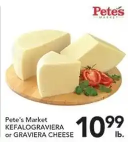 Pete's Fresh Market Pete's Market kefalograviera or graviera cheese offer