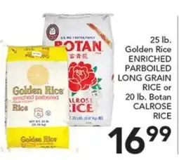 Pete's Fresh Market Golden Rice enriched parboiled rice or botan calrose rice offer