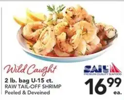 Pete's Fresh Market Sail wild caught raw tail-off shrimp offer