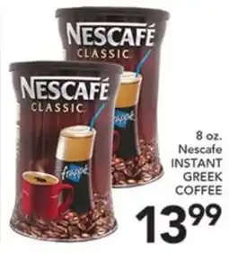 Pete's Fresh Market Nescafe classic instant greek coffee offer