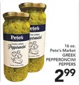 Pete's Fresh Market Pete's Market Greek Peppercorni Peppers offer