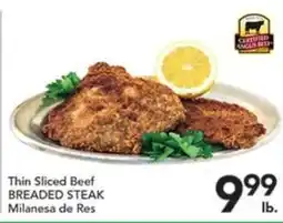 Pete's Fresh Market Thin Sliced Beef Breaded Steak offer