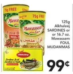 Pete's Fresh Market Alkhalalej Sardines or Mawassem Foul Mudammas offer