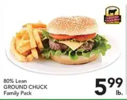 Pete's Fresh Market 80% Lean Ground Chuck Family Pack offer