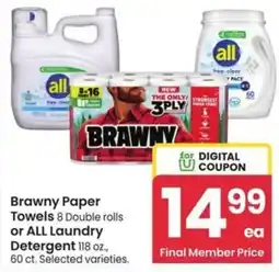 Albertsons Brawny Paper Towels offer